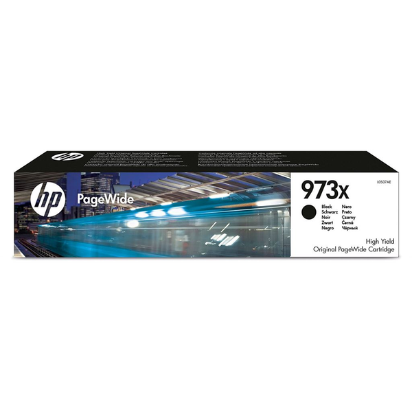 HP 973X High Yield Black Original PageWide Cartridge inkoustová náplň 1 kusů Vysoká (XL) výtěžnost