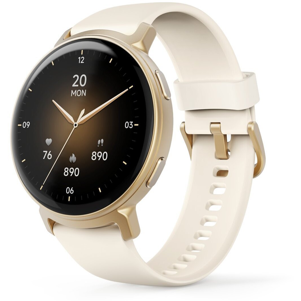 Hama 00178641 Smartwatch og sportsur 3,35 cm (1.32") AMOLED 43 mm Analog 466 x 466 pixel Berøringsskærm Guld GPS (satellit)