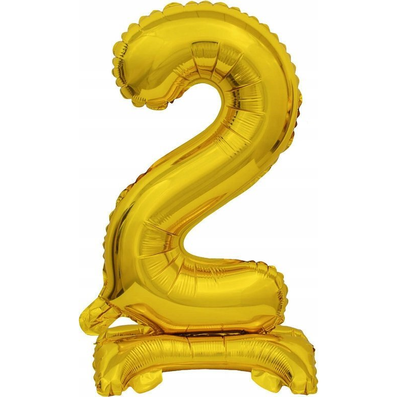 Felfújható Fólia Szám Talppal 9910070 - Arany, 38 cm, 2 (9910070)