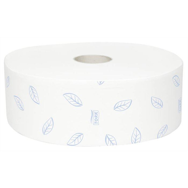 Тоалетна хартия, Tork Premium Jumbo, 2 пласта, 6 ролки, Бяла
