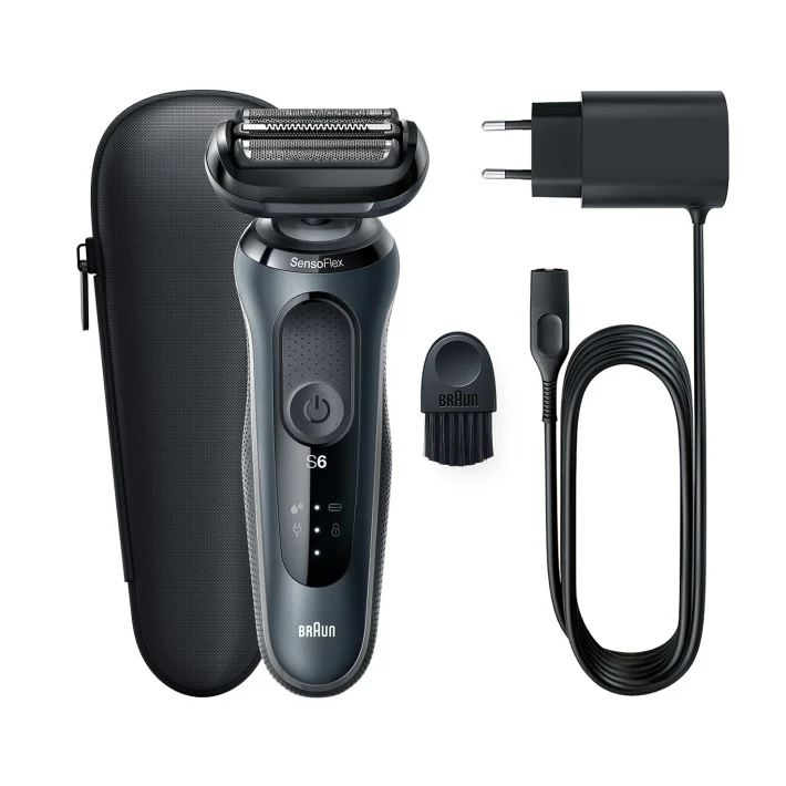 Braun Series 6 61-N1000s Planžetový holiaci strojček Čierna, Šedá (61-N1000S)