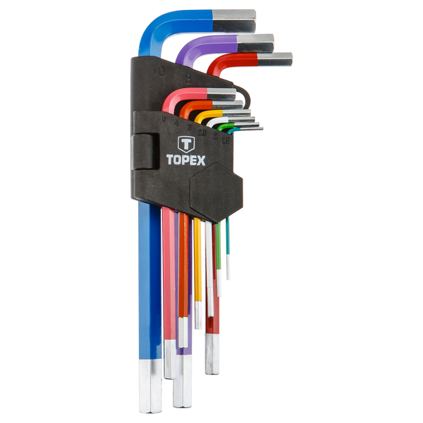 Topex Imbuszkulcs Készlet, Színes 9 db