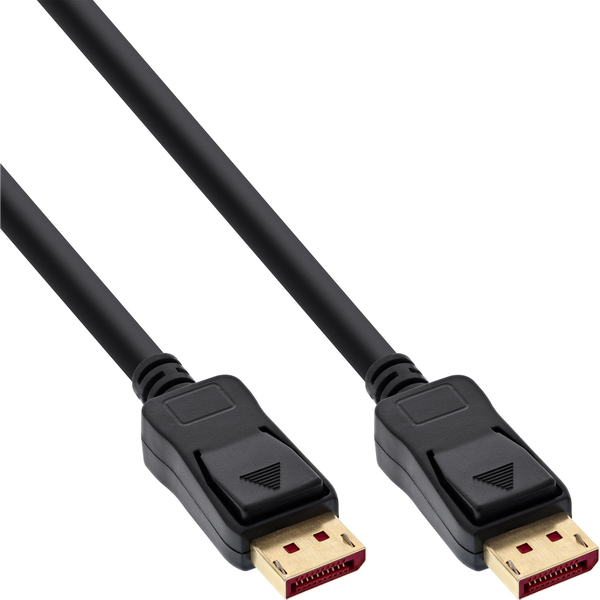 InLine B-15355 DisplayPort kabel 0,5 m Sort