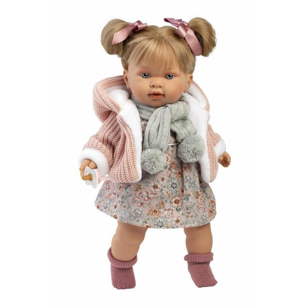 Llorens 42284 Alexandra - valósághű baba hangokkal és puha szövettesttel - 42 cm