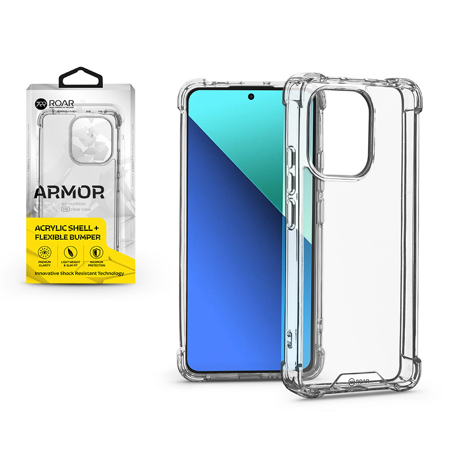 Xiaomi Redmi Note 13 4G szilikon hátlap - Roar Armor Gel - átlátszó (KC294150)
