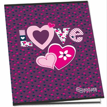 Pulse Girls 52 lapos A5 vonalas füzet tűzött (220240)