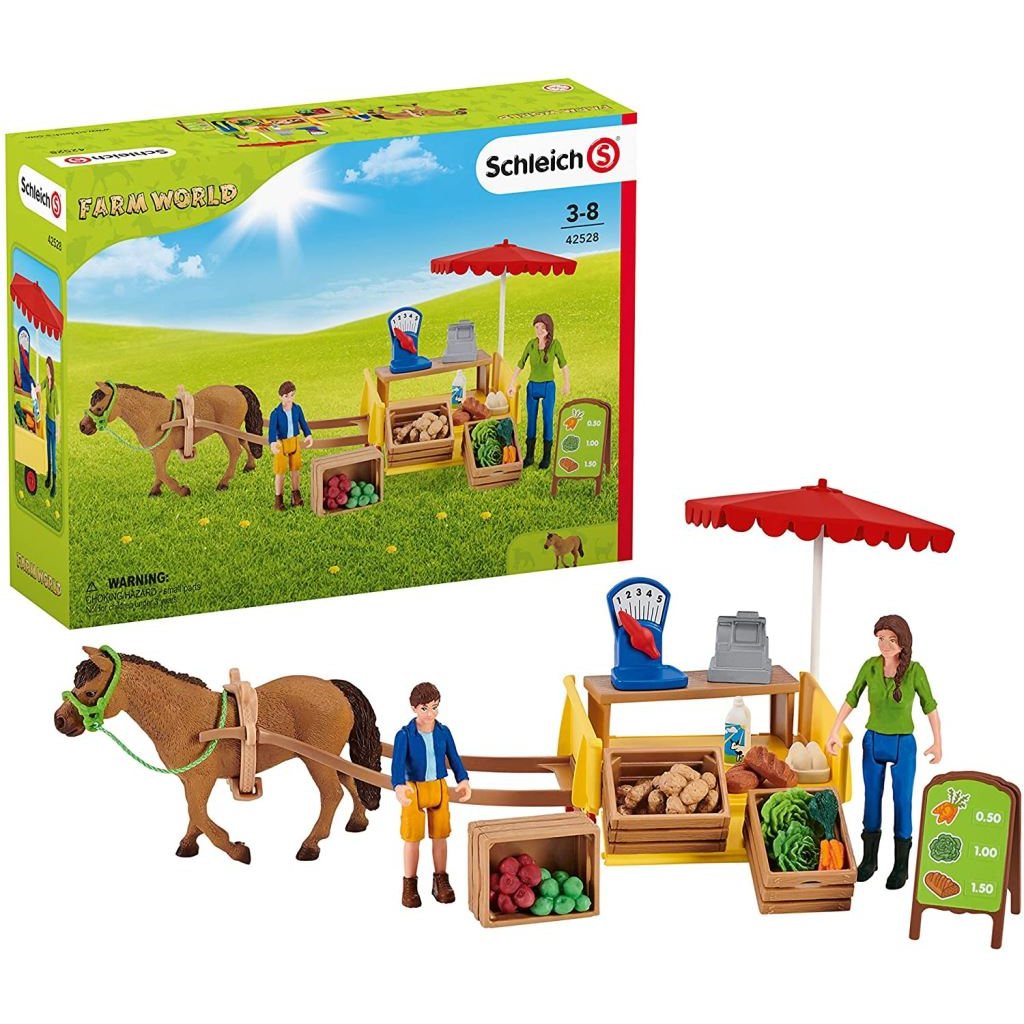 Schleich mobil piaci stand (42528 ) (sch42528)