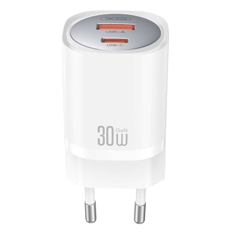 XO CE21 USB-A / USB-C Hálózati Gyorstöltő Adapter 30W - Fehér (CE21)