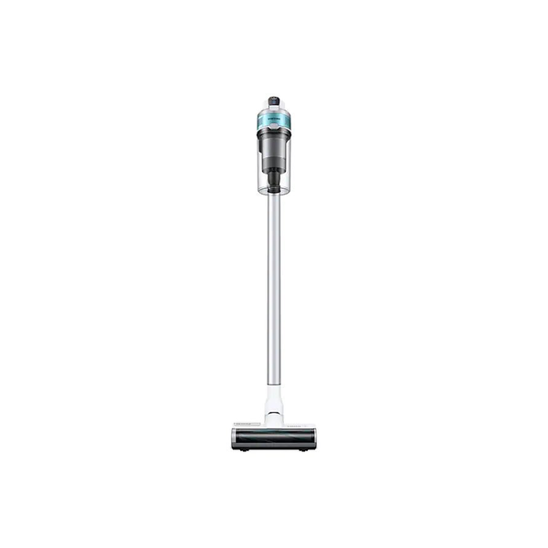 Вертикална прахосмукачка Samsung Jet 70 Turbo VS15T7031R1/GE, 0.8 л, Multi Cyclone, 21.6V, 410W, Батерия Li-Ion, Система за филтриране 99,99%, Четка за килими, Цифров инверторен двигател, Автономия 40 мин
